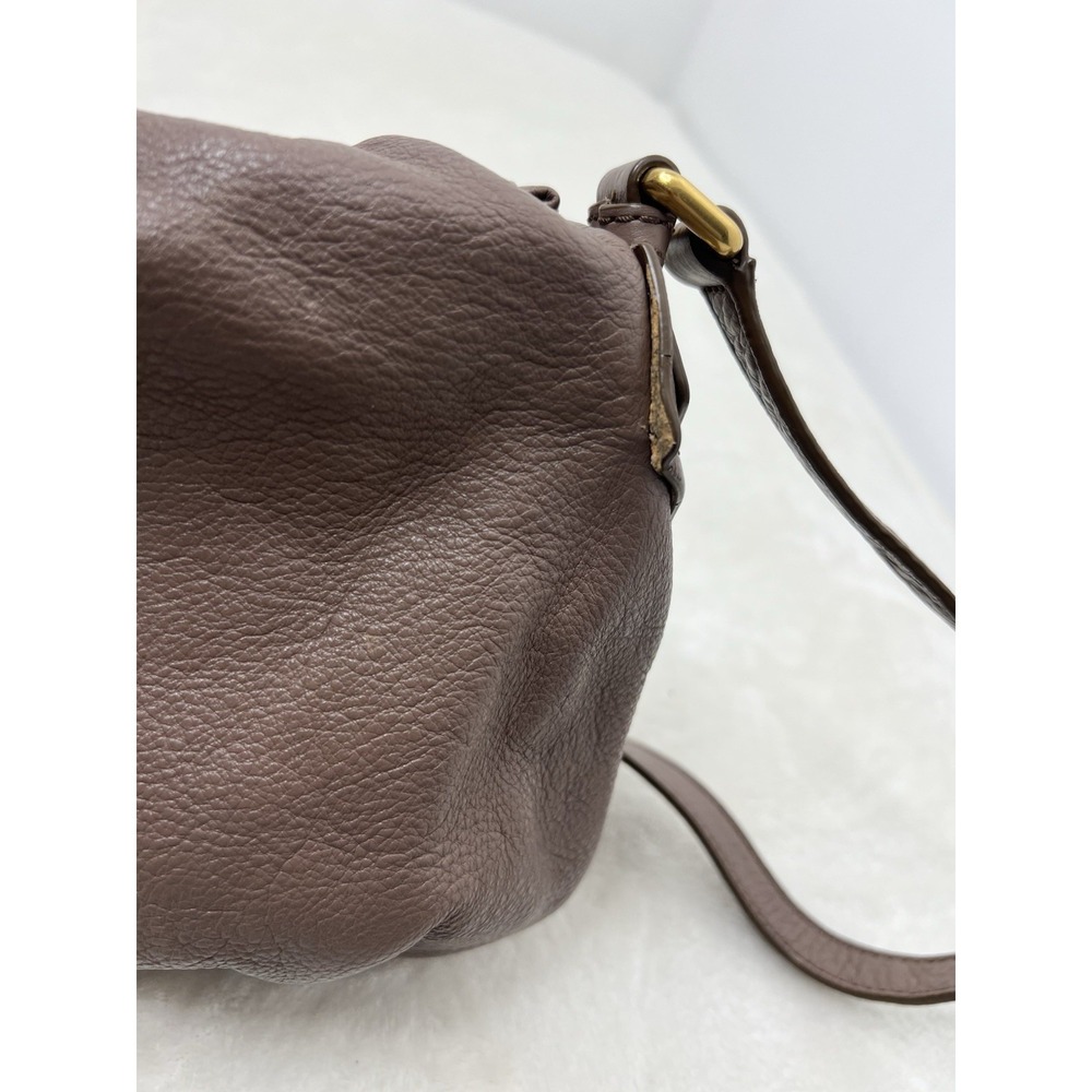 MARC BY MARC JACOBS Classic Q NATASHA Ash Brown Pebbled Crossbody Shoulder Bag - Picture 8 of 16